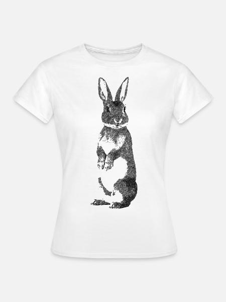 Hase sw - Frauen T-Shirt - Weiß