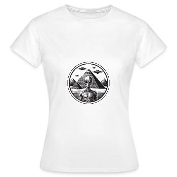 Uralter Außerirdischer - Frauen T-Shirt - Weiß - Vorne - AI Model Female 172 dark (172cm)