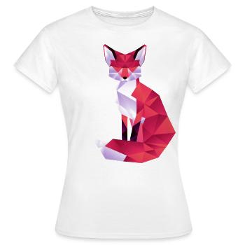 Renard rouge - T-shirt Femme - blanc - Devant - AI Model Female 172 dark (172cm)