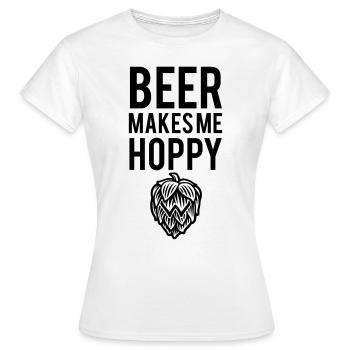 La bière me rend Hoppy - T-shirt Femme - blanc - Devant - AI Model Female 172 dark (172cm)