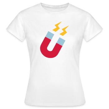 Magnet - Women's T-Shirt - white - Front - AI Model Female 172 dark (172cm)