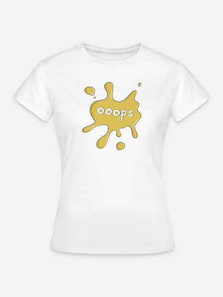 Fleck ooops - Frauen T-Shirt - Weiß