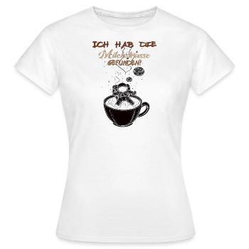 Milchstrasse gefunden - Frauen T-Shirt - Weiß - Vorne - AI Model Female 172 dark (172cm)