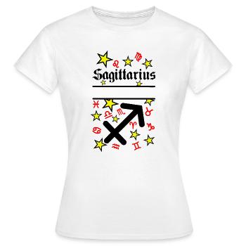Schütze Schütze Sternzeichen - Frauen T-Shirt - Weiß - Vorne - AI Model Female 172 dark (172cm)