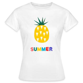 VACANCES. BONNES VACANCES. MAÎTRESSE. MAÎTRE. PROF - T-shirt Femme - blanc - Devant - AI Model Female 172 dark (172cm)