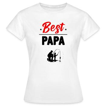 Bester Papa - Frauen T-Shirt - Weiß - Vorne - AI Model Female 172 dark (172cm)