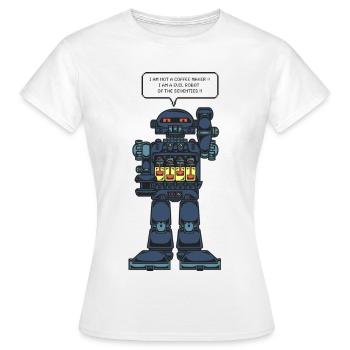 Batteriebetriebener Roboter - Frauen T-Shirt - Weiß - Vorne - AI Model Female 172 dark (172cm)