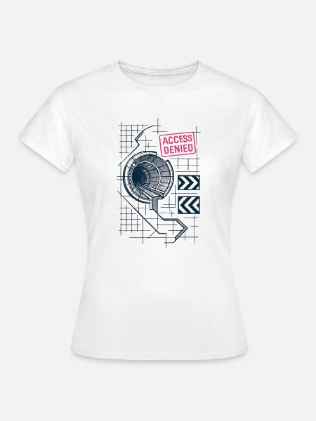 Kein Zugang – Unterirdisch - Frauen T-Shirt - Weiß