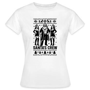 L’équipage du Père Noël proxénète Père Noël - T-shirt Femme - blanc - Devant - AI Model Female 172 dark (172cm)