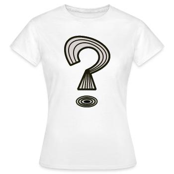 Point d’interrogation de Cean - T-shirt Femme - blanc - Devant - AI Model Female 172 dark (172cm)
