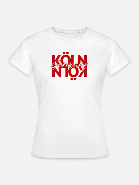 König Germany Schriftoverlay - Frauen T-Shirt - Weiß