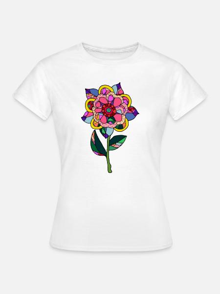 Blume - Frauen T-Shirt - Weiß