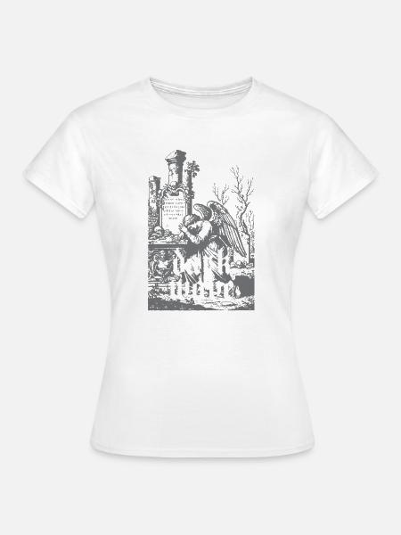 Dark Wave Friedhofs-Rabe - Frauen T-Shirt - Weiß