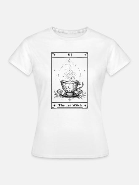 Teehexe | Tarot Humor Tee - Frauen T-Shirt - Weiß