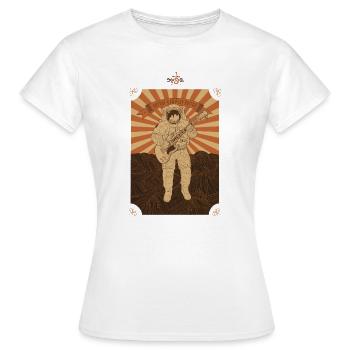 Faire de la musique Astronaute - T-shirt Femme - blanc - Devant - AI Model Female 172 dark (172cm)