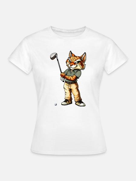 Luchs Golf - Frauen T-Shirt - Weiß