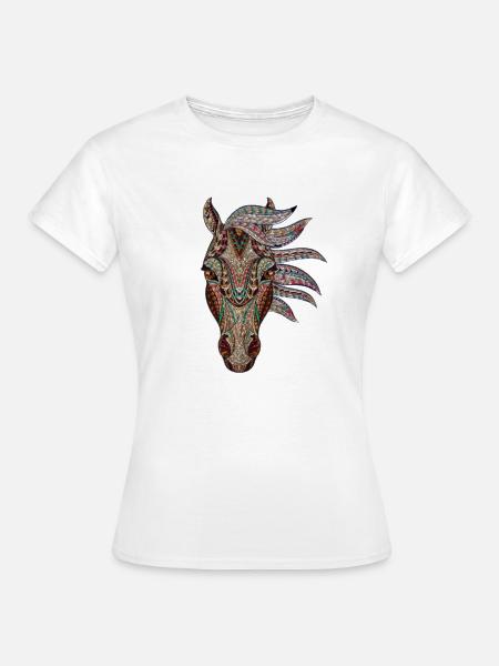 Pferd - Frauen T-Shirt - Weiß