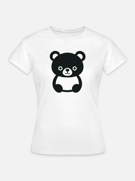 Bärenjunges - Frauen T-Shirt - Weiß