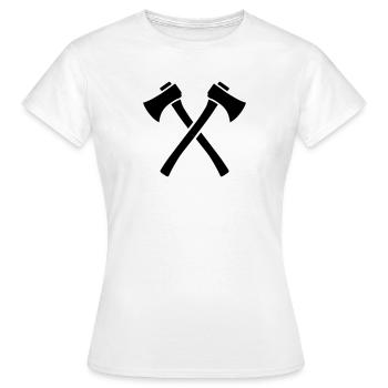 Axt - Frauen T-Shirt - Weiß - Vorne - AI Model Female 172 dark (172cm)