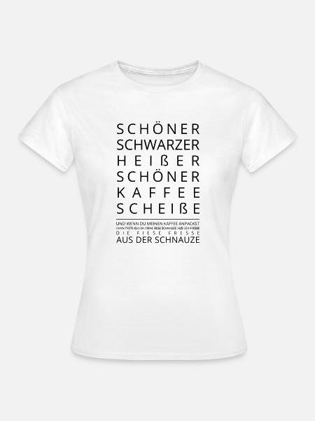 Schöner heißer Kaffee - Frauen T-Shirt - Weiß