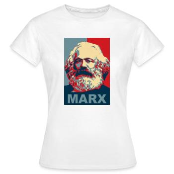 Karl Marx - Frauen T-Shirt - Weiß - Vorne - AI Model Female 172 dark (172cm)