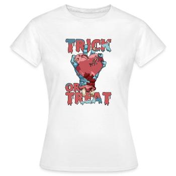 Trick or Treat - Frauen T-Shirt - Weiß - Vorne - AI Model Female 172 dark (172cm)