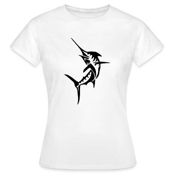 Marlin Schwertfisch Hochseeangeln Angeln Big Game - Frauen T-Shirt - Weiß - Vorne - AI Model Female 172 dark (172cm)