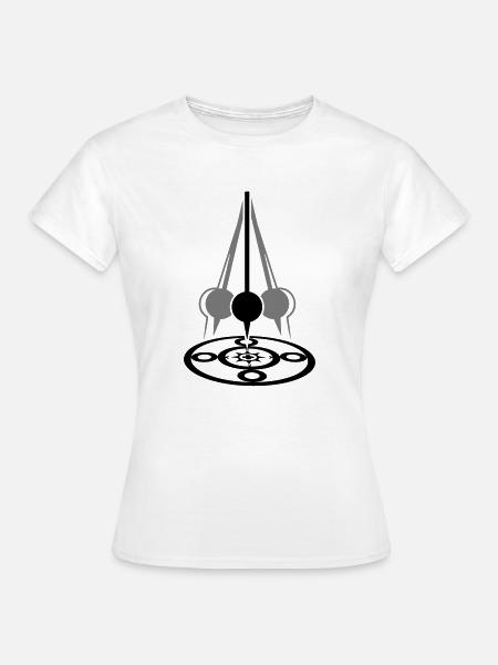Foucault's pendulum (2c) - Frauen T-Shirt - Weiß