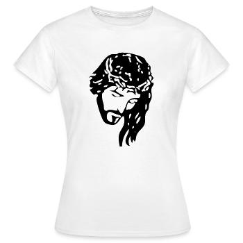 Jésus Christ - T-shirt Femme - blanc - Devant - AI Model Female 172 dark (172cm)