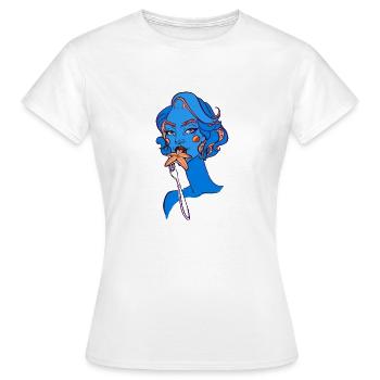 Siren - Frauen T-Shirt - Weiß - Vorne - AI Model Female 172 dark (172cm)