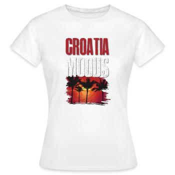 Croatia Modus - Frauen T-Shirt - Weiß - Vorne - AI Model Female 172 dark (172cm)