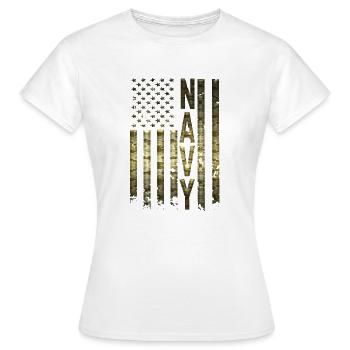 Armée militaire marine armée forces armées liberté des soldats - T-shirt Femme - blanc - Devant - AI Model Female 172 dark (172cm)