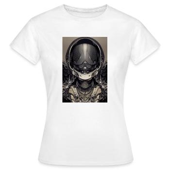 Abstrakter Ausländer Auf Einem Stock - Frauen T-Shirt - Weiß - Vorne - AI Model Female 172 dark (172cm)