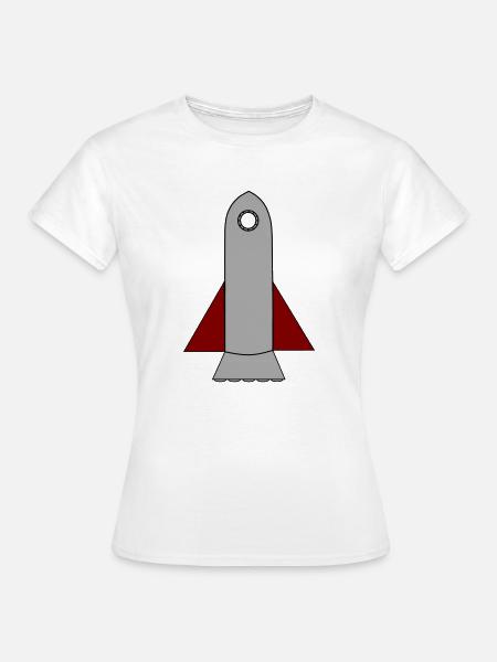 Spaceship - Frauen T-Shirt - Weiß
