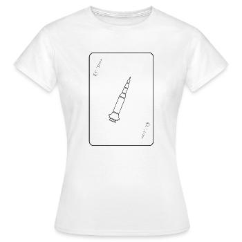Rocket Card - Frauen T-Shirt - Weiß - Vorne - AI Model Female 172 dark (172cm)