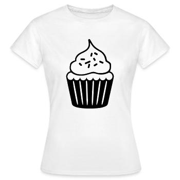 cupcake - T-shirt Femme - blanc - Devant - AI Model Female 172 dark (172cm)