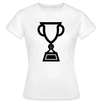 trophée - T-shirt Femme - blanc - Devant - AI Model Female 172 dark (172cm)