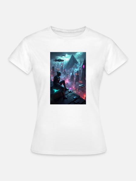 Cyberpunk-Grafiken. - Frauen T-Shirt - Weiß