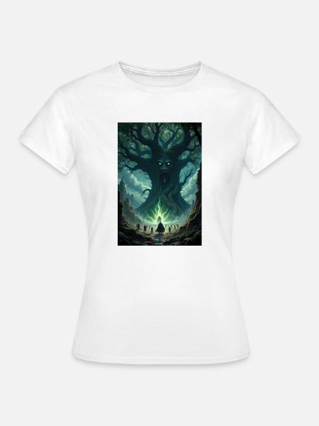 Fantasie Baum Bild. - Frauen T-Shirt - Weiß