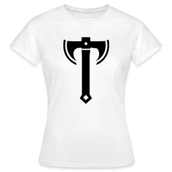 hache - T-shirt Femme - blanc - Devant - AI Model Female 172 dark (172cm)