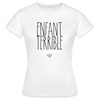 Enfant terrible - T-shirt Femme - blanc - Devant - AI Model Female 172 dark (172cm)