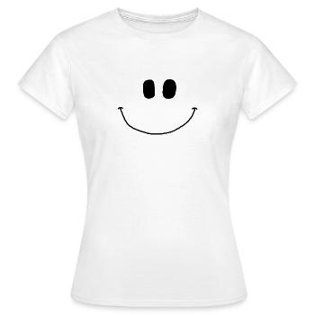 Smile - Frauen T-Shirt - Weiß - Vorne - AI Model Female 172 dark (172cm)