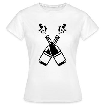 flaschen - Frauen T-Shirt - Weiß - Vorne - AI Model Female 172 dark (172cm)