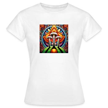 Mushroom comic - Frauen T-Shirt - Weiß - Vorne - AI Model Female 172 dark (172cm)