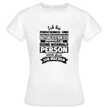 Forschungs- und Entwicklungsingenieurin Geschenke - Frauen T-Shirt - Weiß - Vorne - AI Model Female 172 dark (172cm)