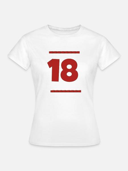 18 - Frauen T-Shirt - Weiß