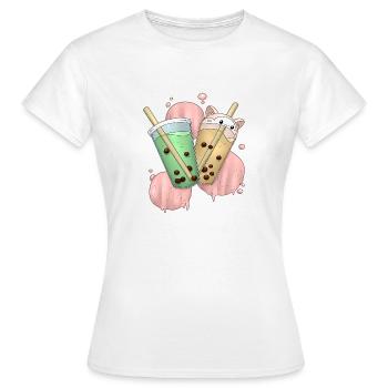Bubble Tea 2 - Frauen T-Shirt - Weiß - Vorne - AI Model Female 172 dark (172cm)