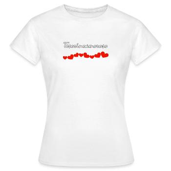 LIEBESTEMPERAMENT - Frauen T-Shirt - Weiß - Vorne - AI Model Female 172 dark (172cm)