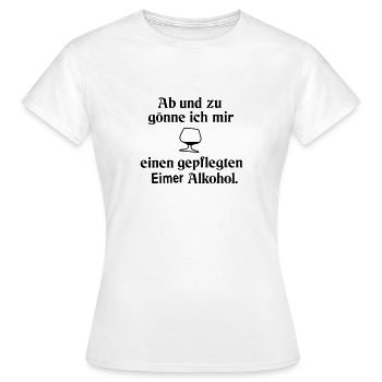 Gepflegter Eimer - Frauen T-Shirt - Weiß - Vorne - AI Model Female 172 dark (172cm)