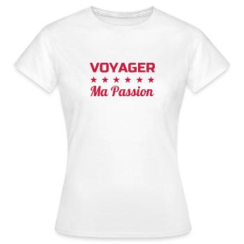 Reisen / Reisende / Urlaub / Tourismus - Frauen T-Shirt - Weiß - Vorne - AI Model Female 172 dark (172cm)
